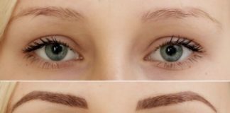 Поресничный татуаж бровей: фото до и после процедуры, техника