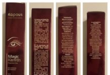 Отзыв о Краска для бровей и ресниц Kapous Professional без аммиака, Профессиональный результат в домашних условиях