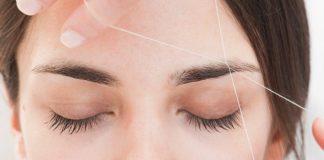 Как выщипать брови ниткой в домашних условиях: коррекция бровей нитью (тридинг)