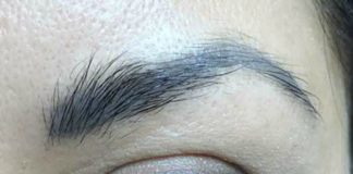 Синие брови после татуажа: что делать с красным и рыжим оттенком