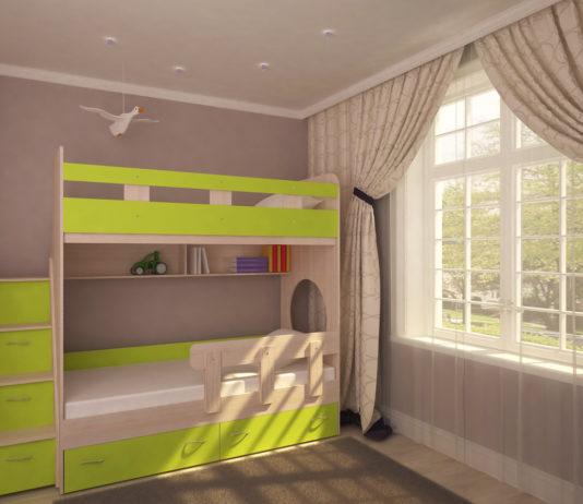 Особенности двухъярусных кроватей для детей