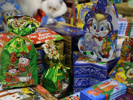 Купить сладкие новогодние подарки в Самаре