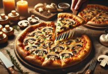 Грибная пицца для вегетарианцев и не только