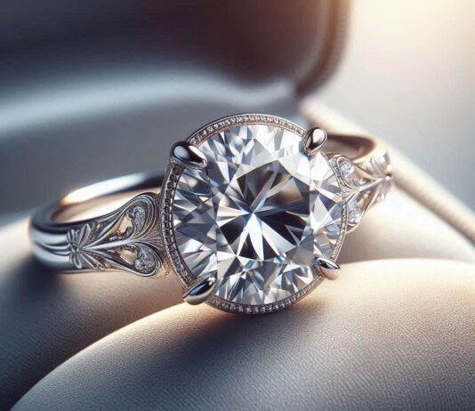 Кольцо из белого золота с бриллиантом: символ элегантности и роскоши