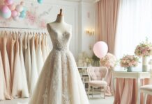 Закрытые свадебные платья: описание и особенности